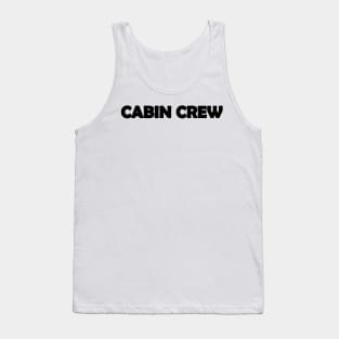 Cabin Crew Text Design Tank Top